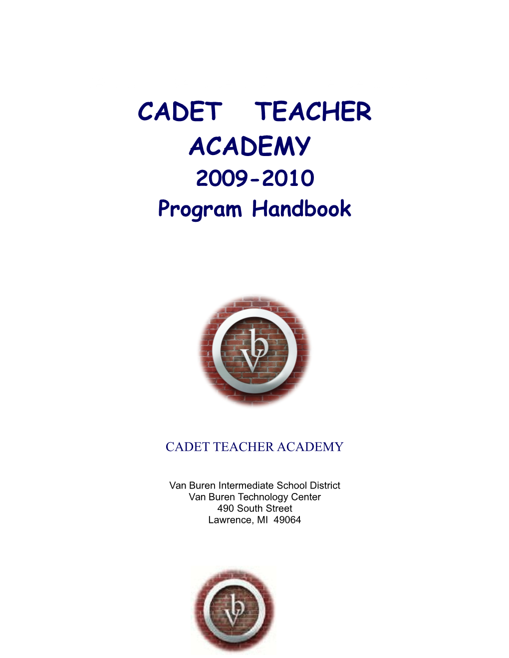 Cadet Teacher Academy