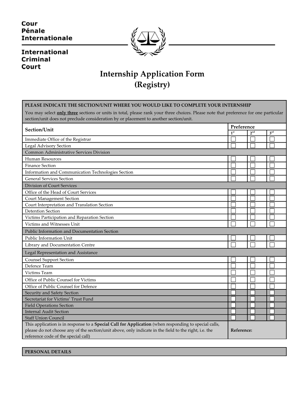 Internship Application Form s1