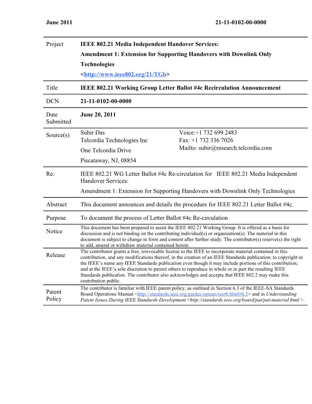 802.21 Letter Ballot Instructions