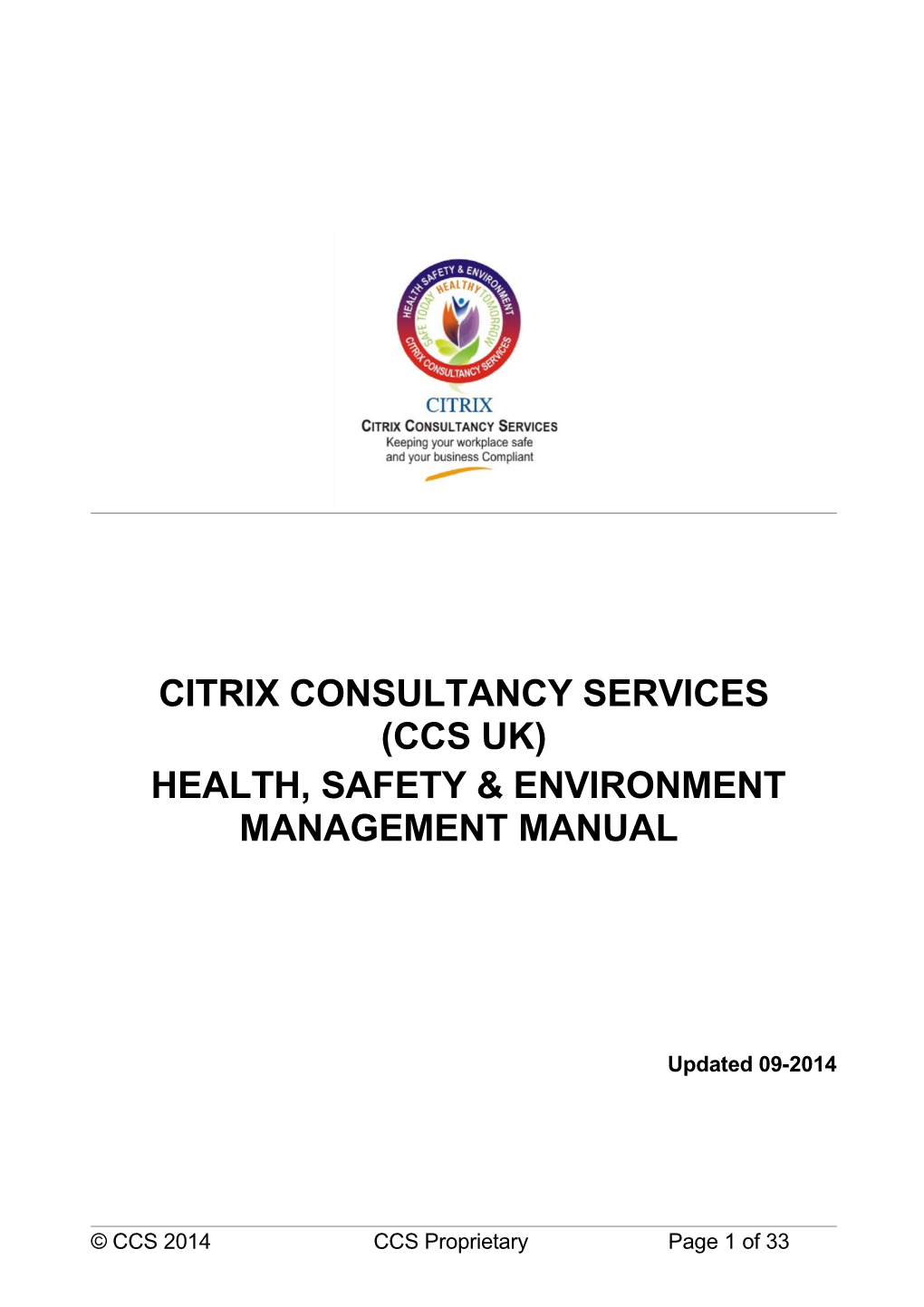 Health, Safety & Environment Management Manual