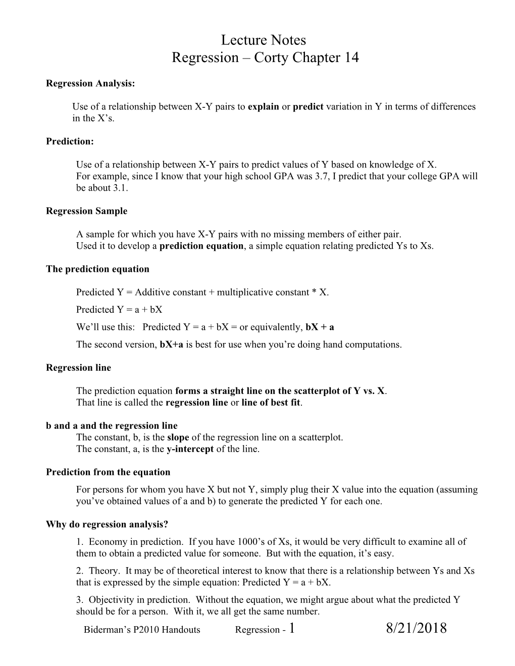 Regression Analysis