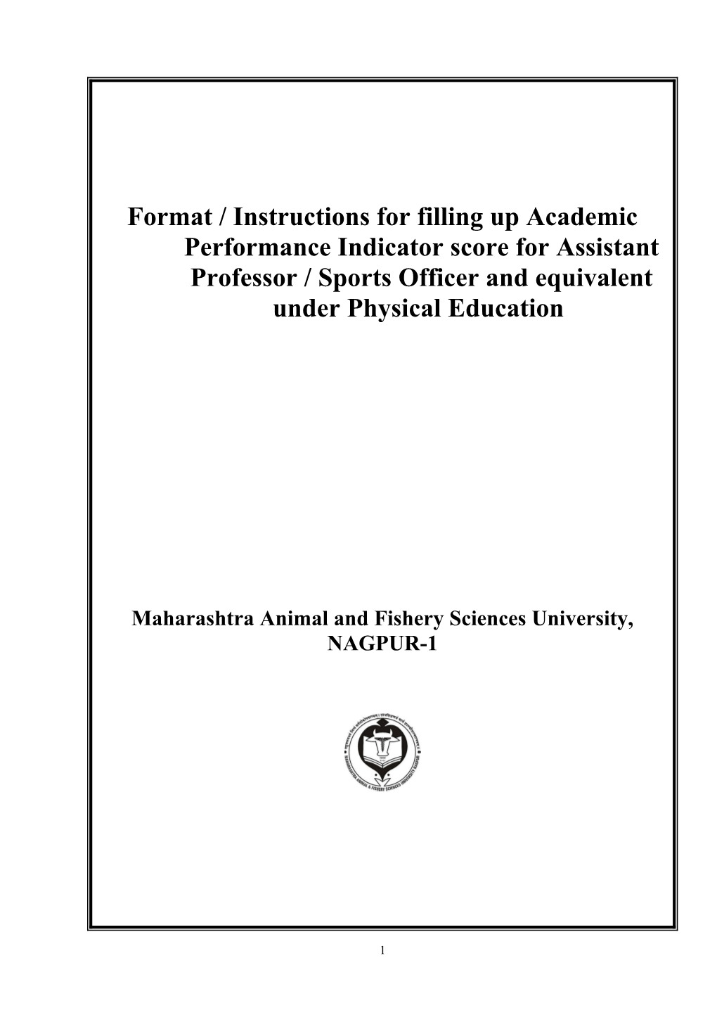 Maharashtra Animal and Fishery Sciences University