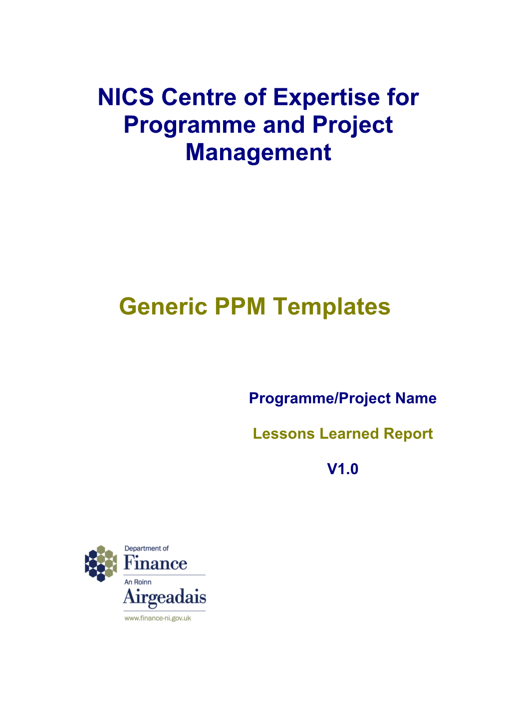Generic PPM Templates