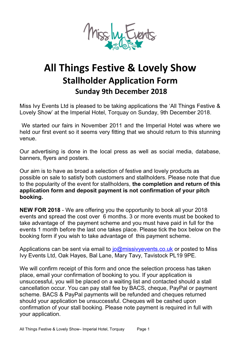 All Things Festive & Lovely Show