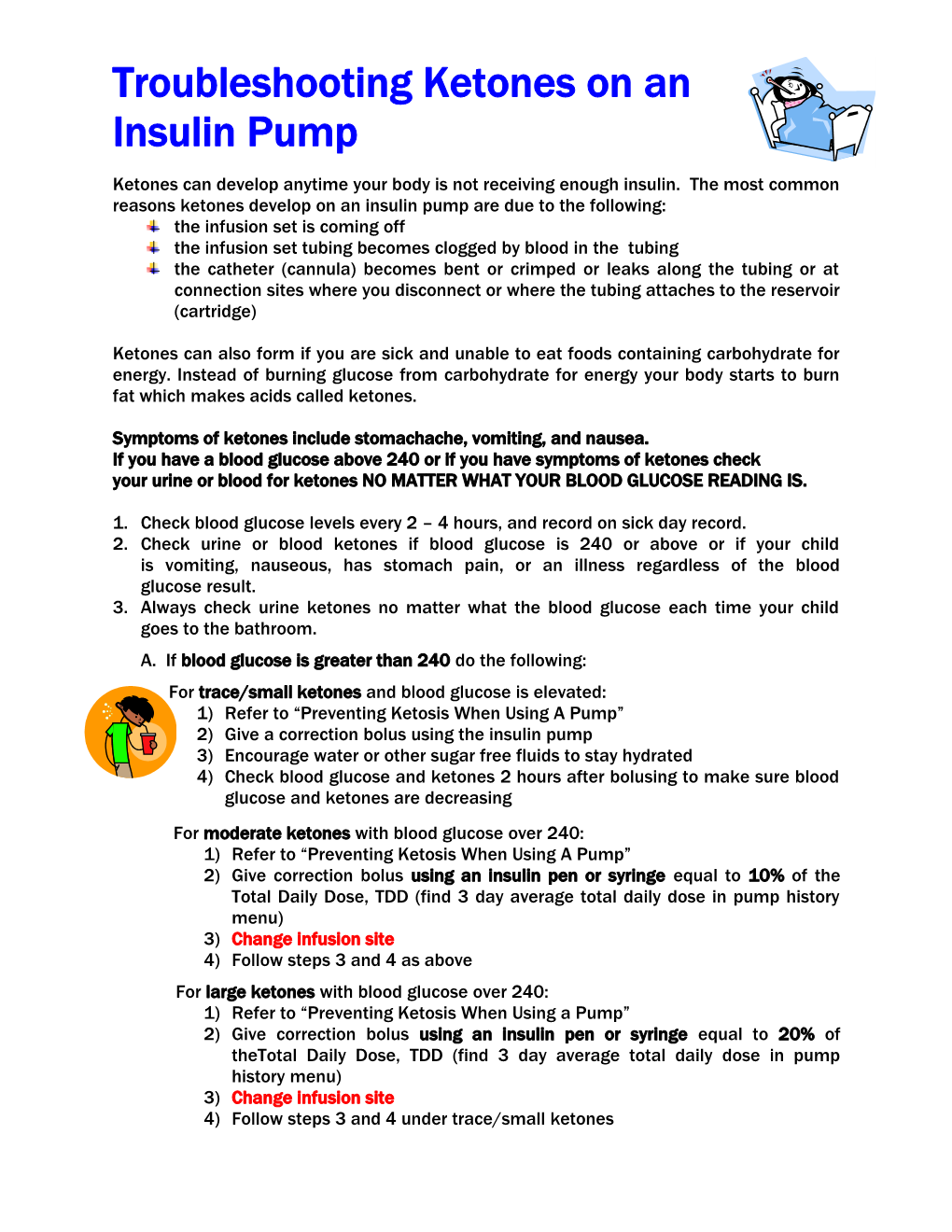 Sick Day Management Guidelines-Insulin Pump