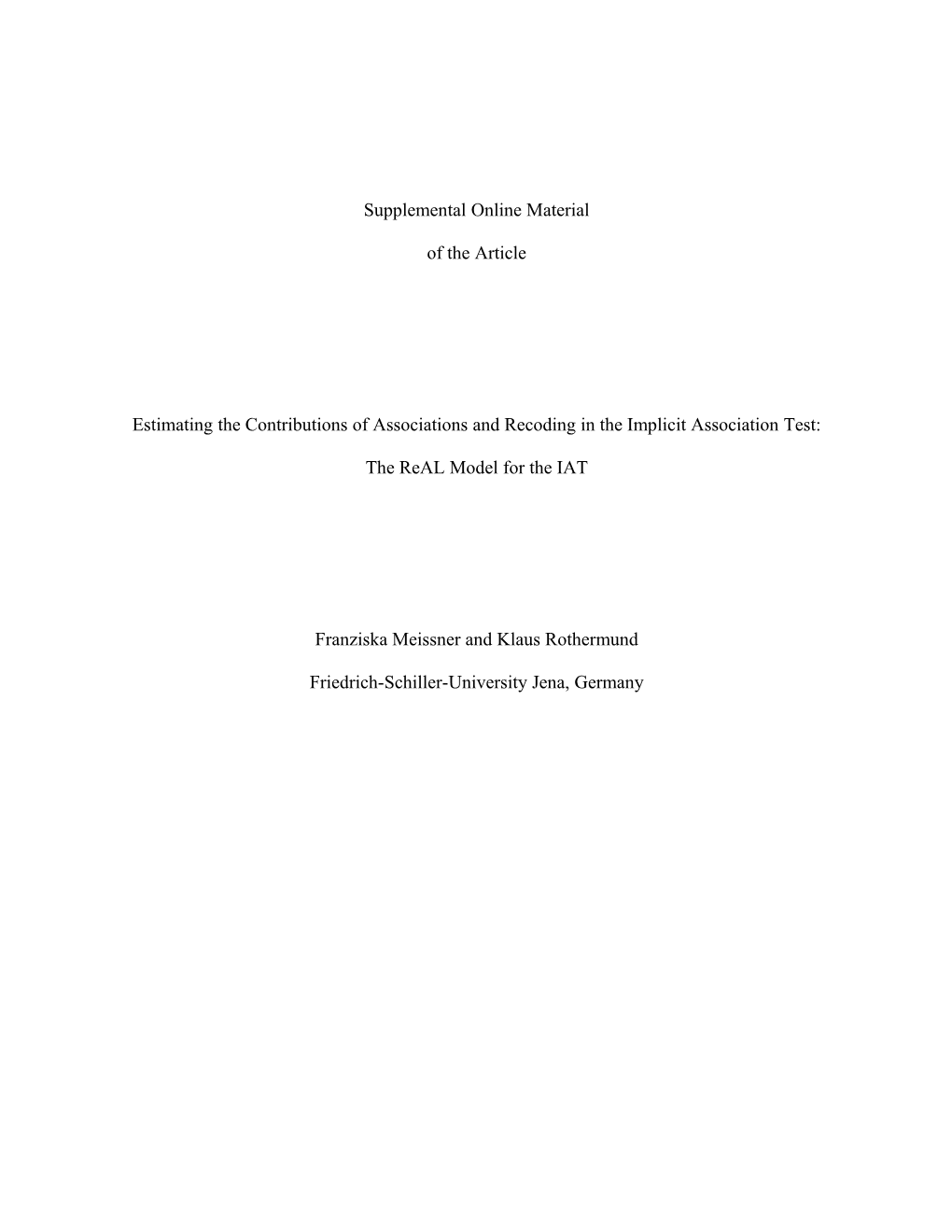 Estimating the Contributions of Associations and Recoding in the Implicit Association Test