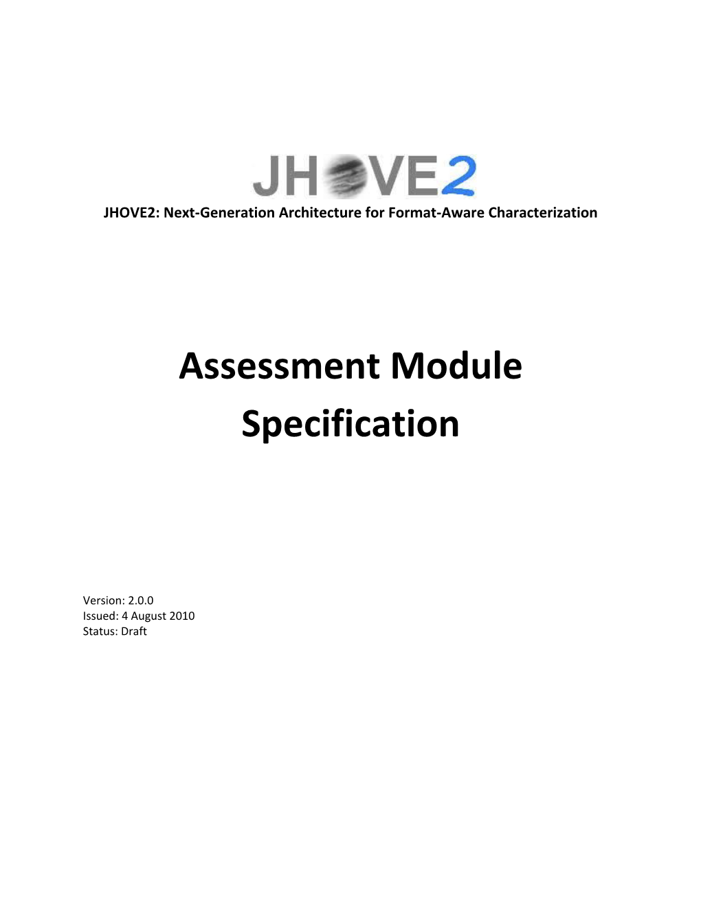 XXX Module Specification