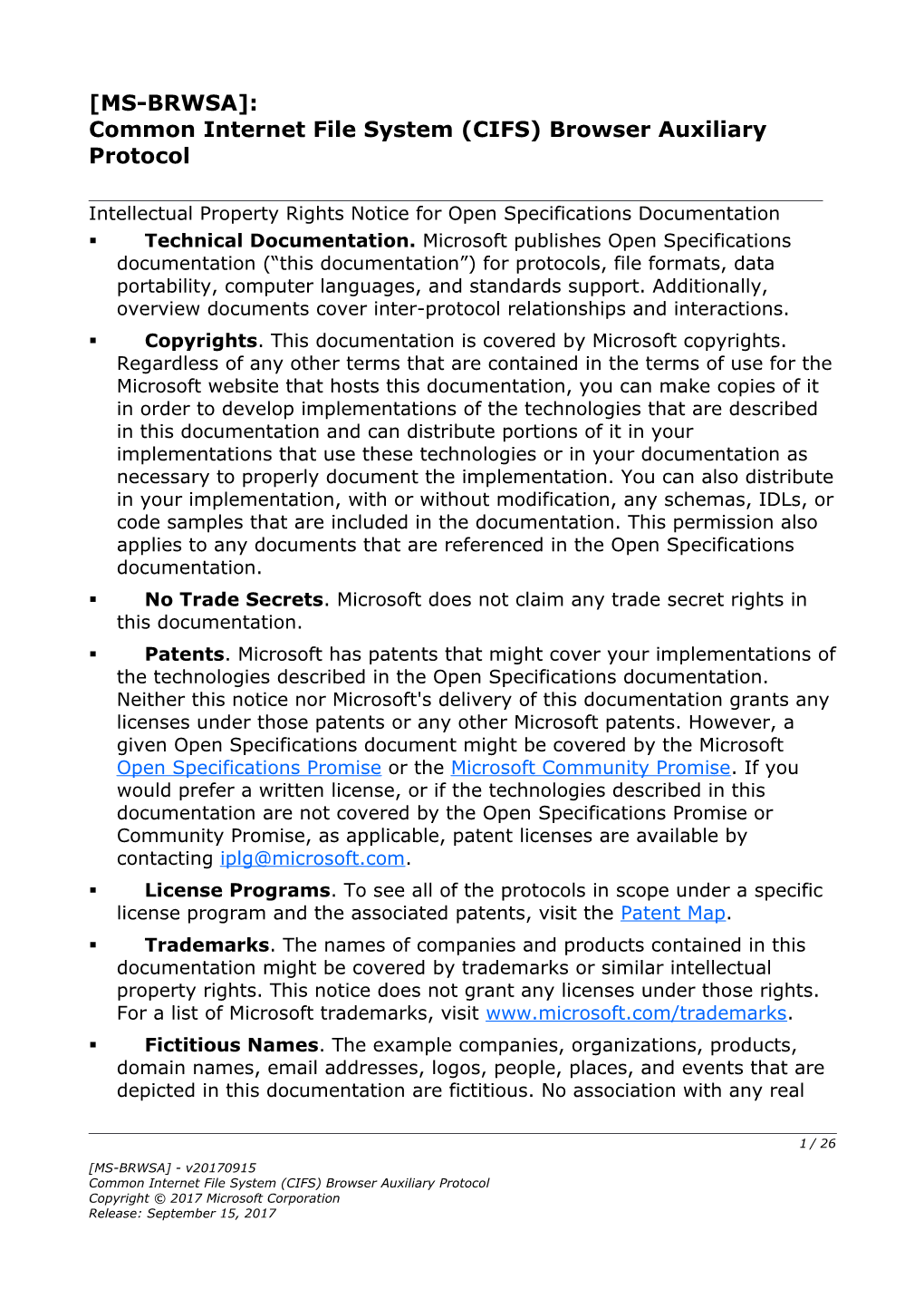 Common Internet File System (CIFS) Browser Auxiliary Protocol