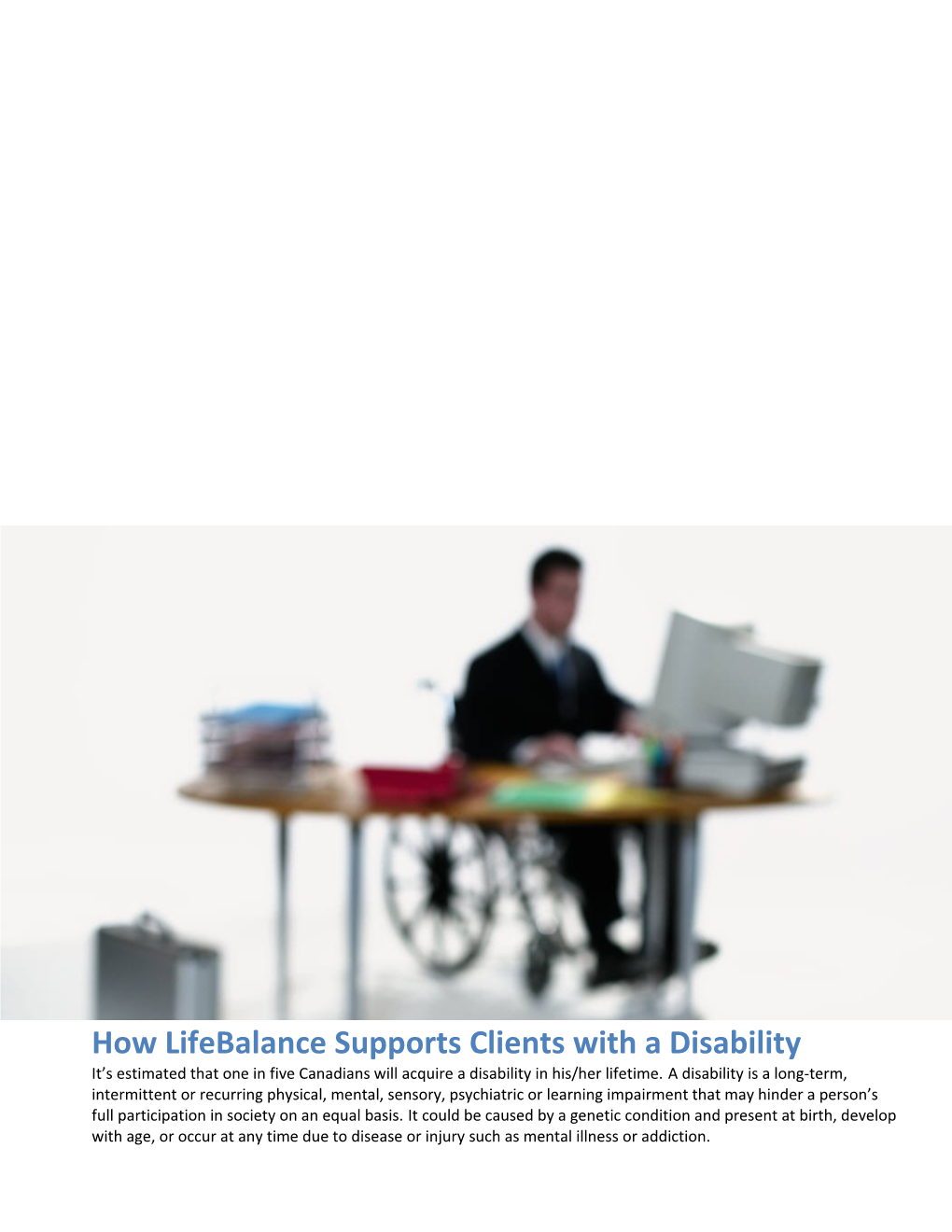 How Lifebalance Supports Clients with a Disability