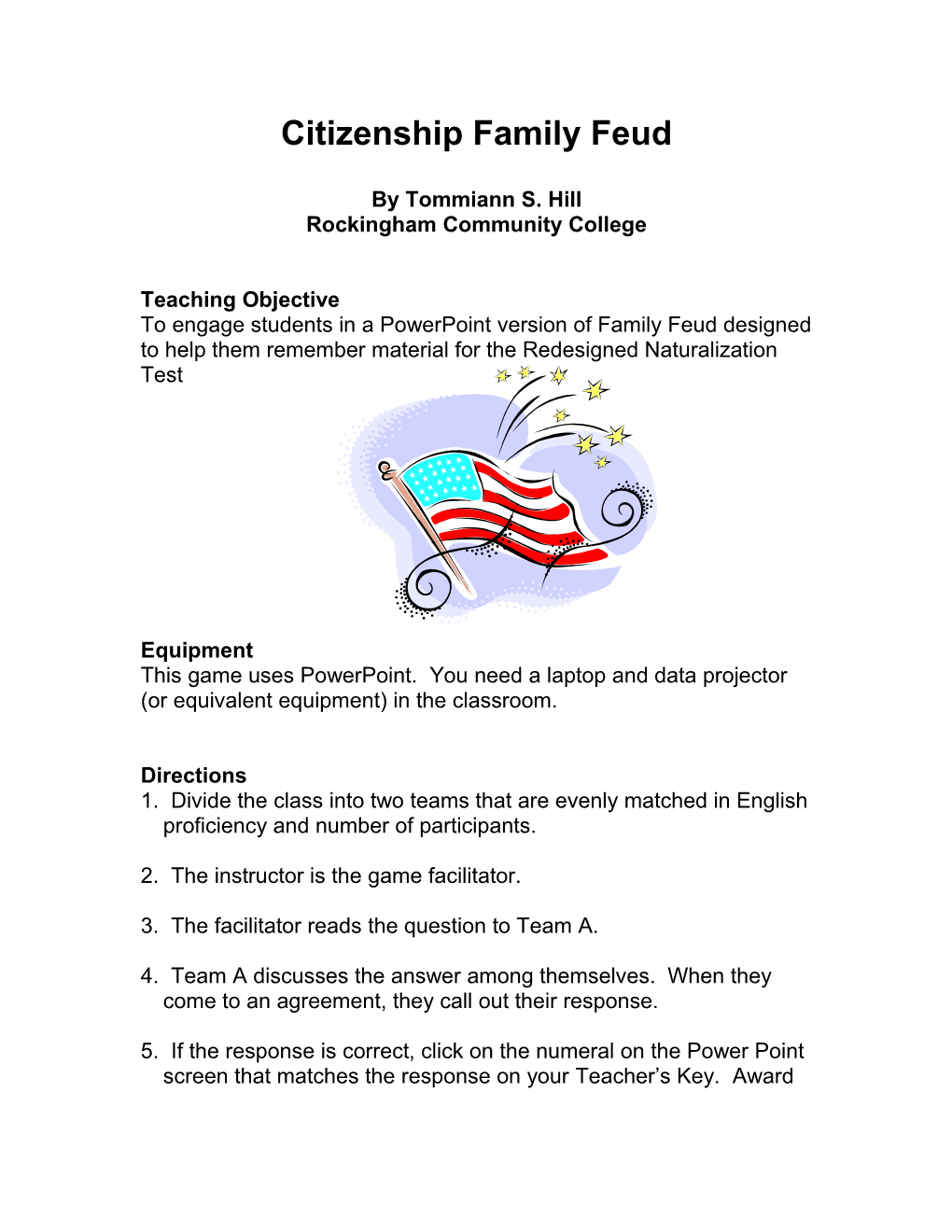 Citizenship Family Feud