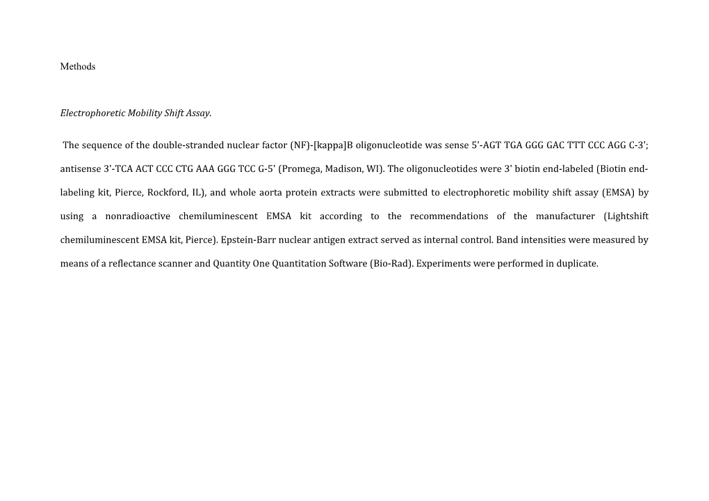 Electrophoretic Mobility Shift Assay