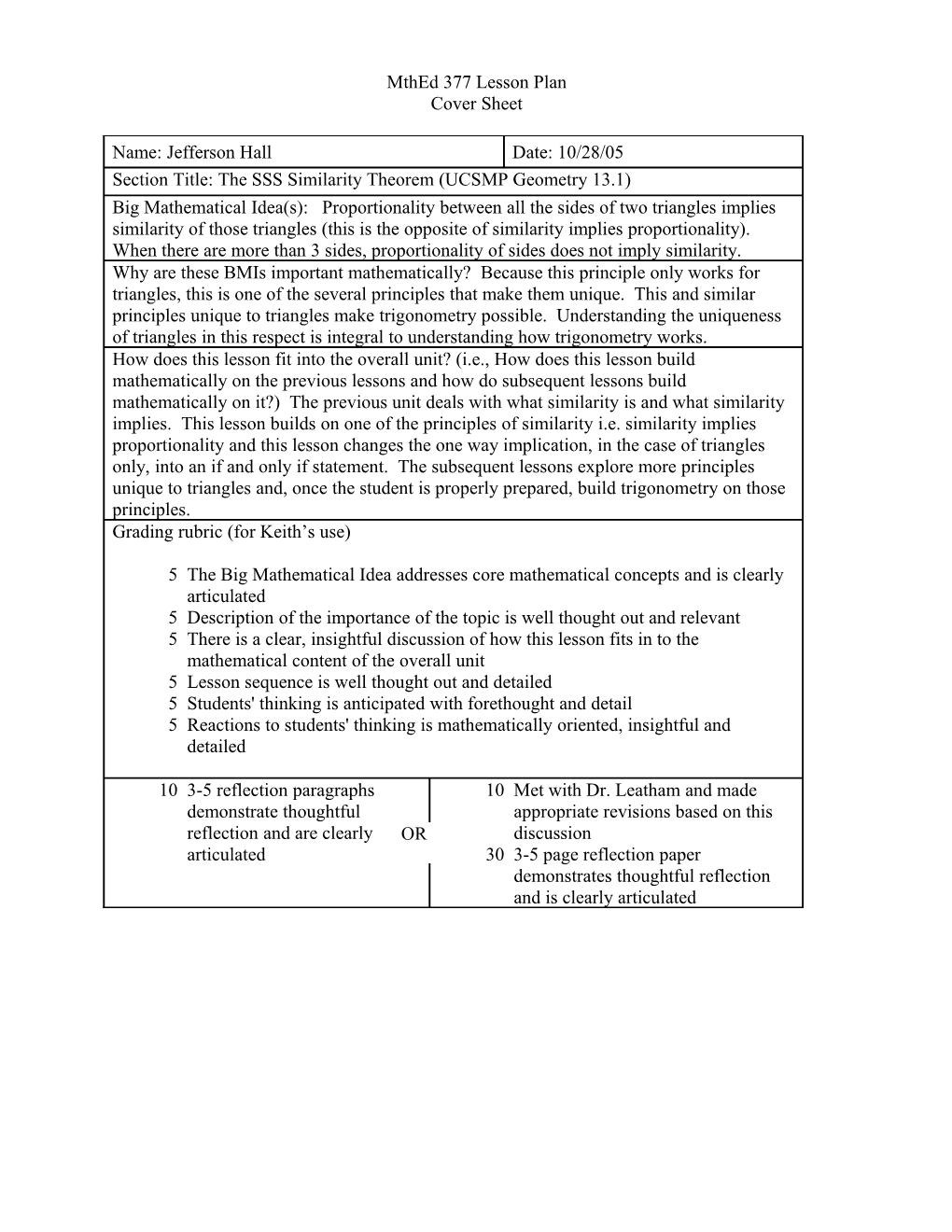 Mthed 377 Lesson Plan s1