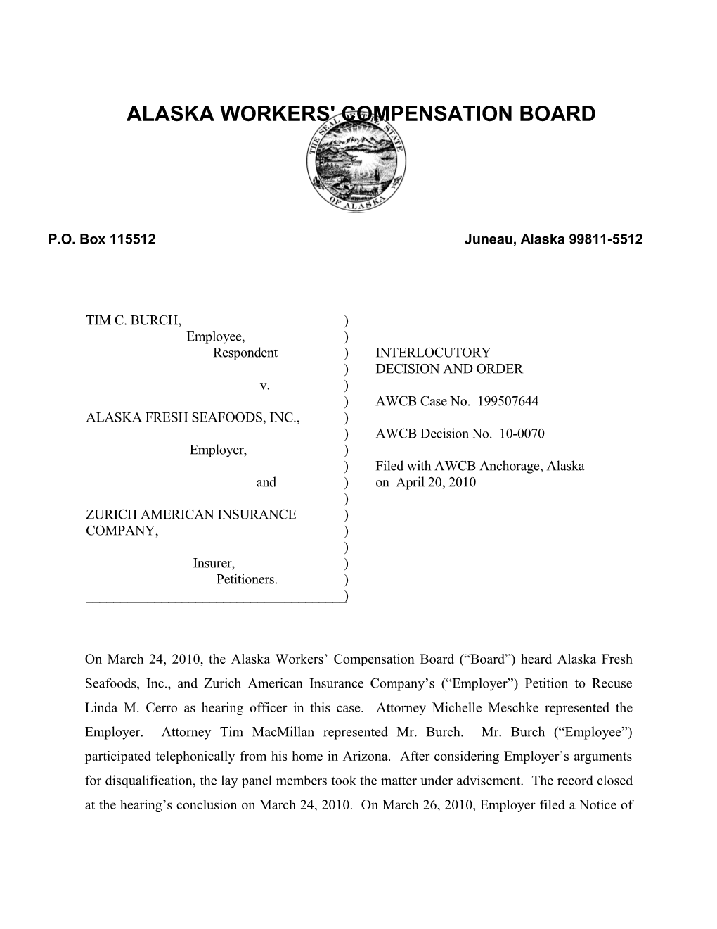 Alaska Workers' Compensation Board s60