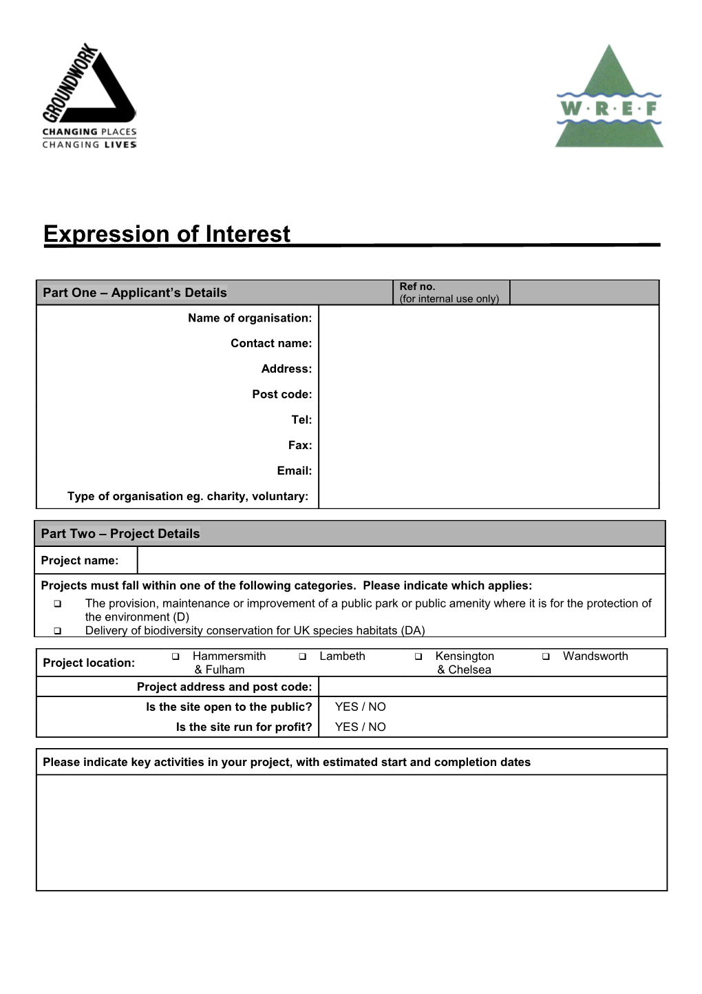 Part Two Project Details