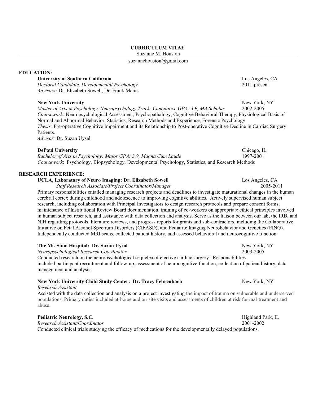 Curriculum Vitae s104