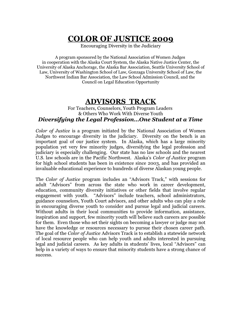 Color of Justice 2006
