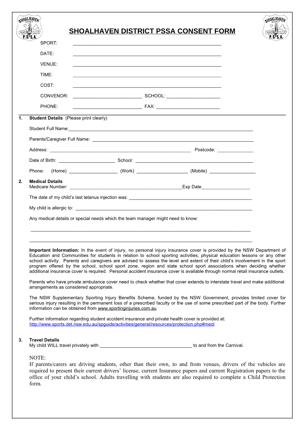 Representative Consent Form