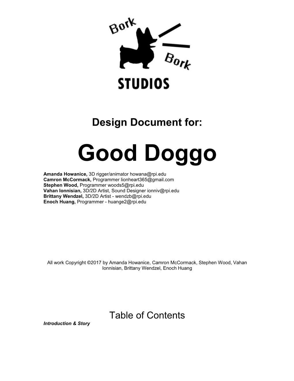 Design Document For