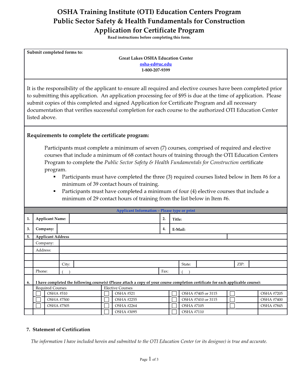 2009 Prerequisite Verification Form