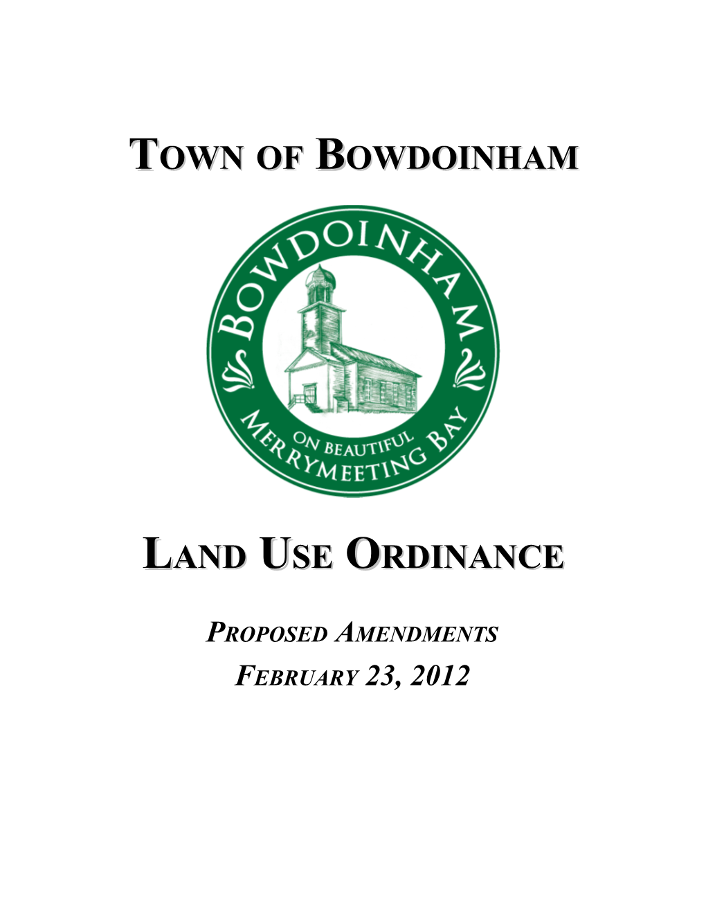 Land Use Ordinance