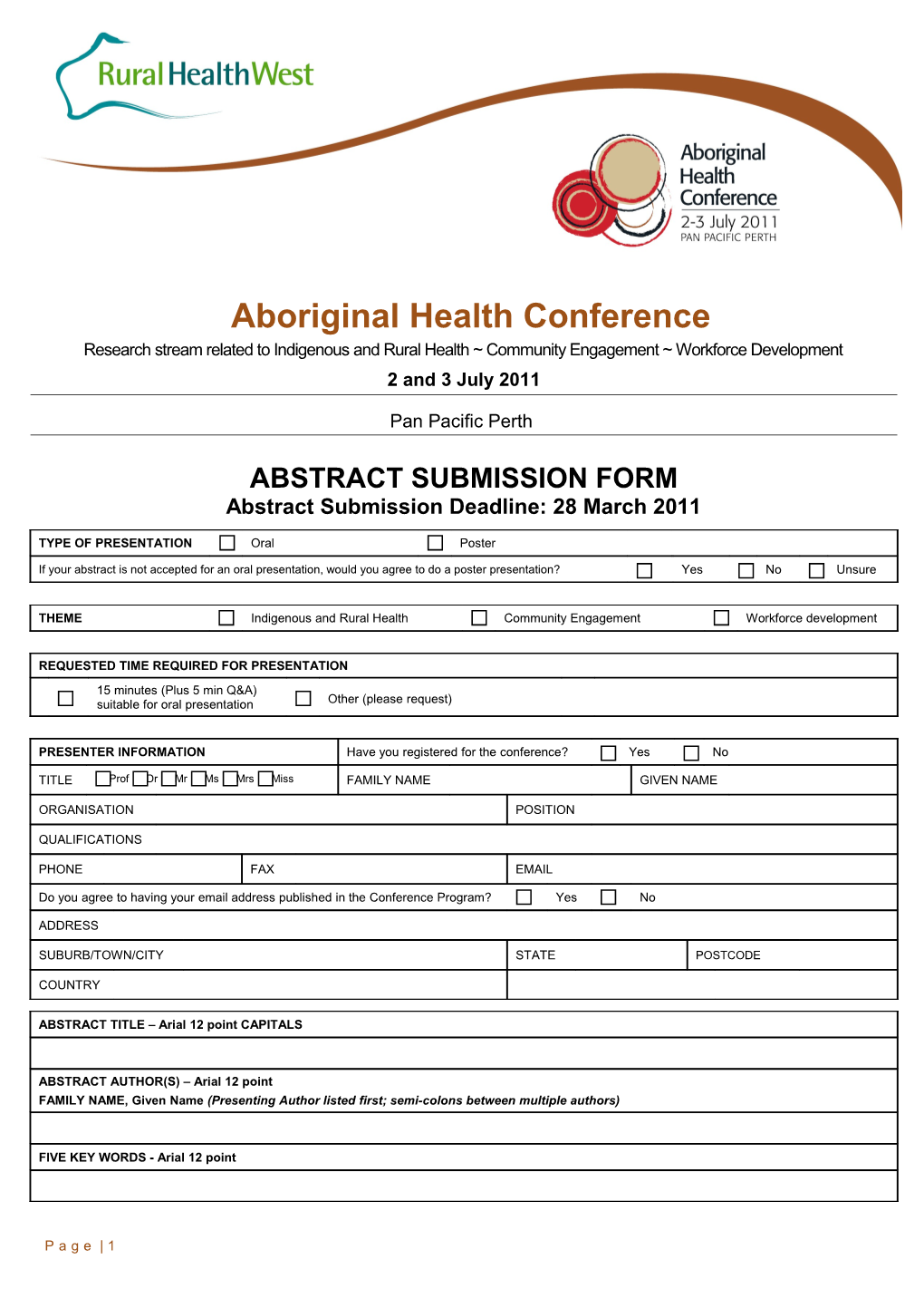 Aboriginal Health Conference