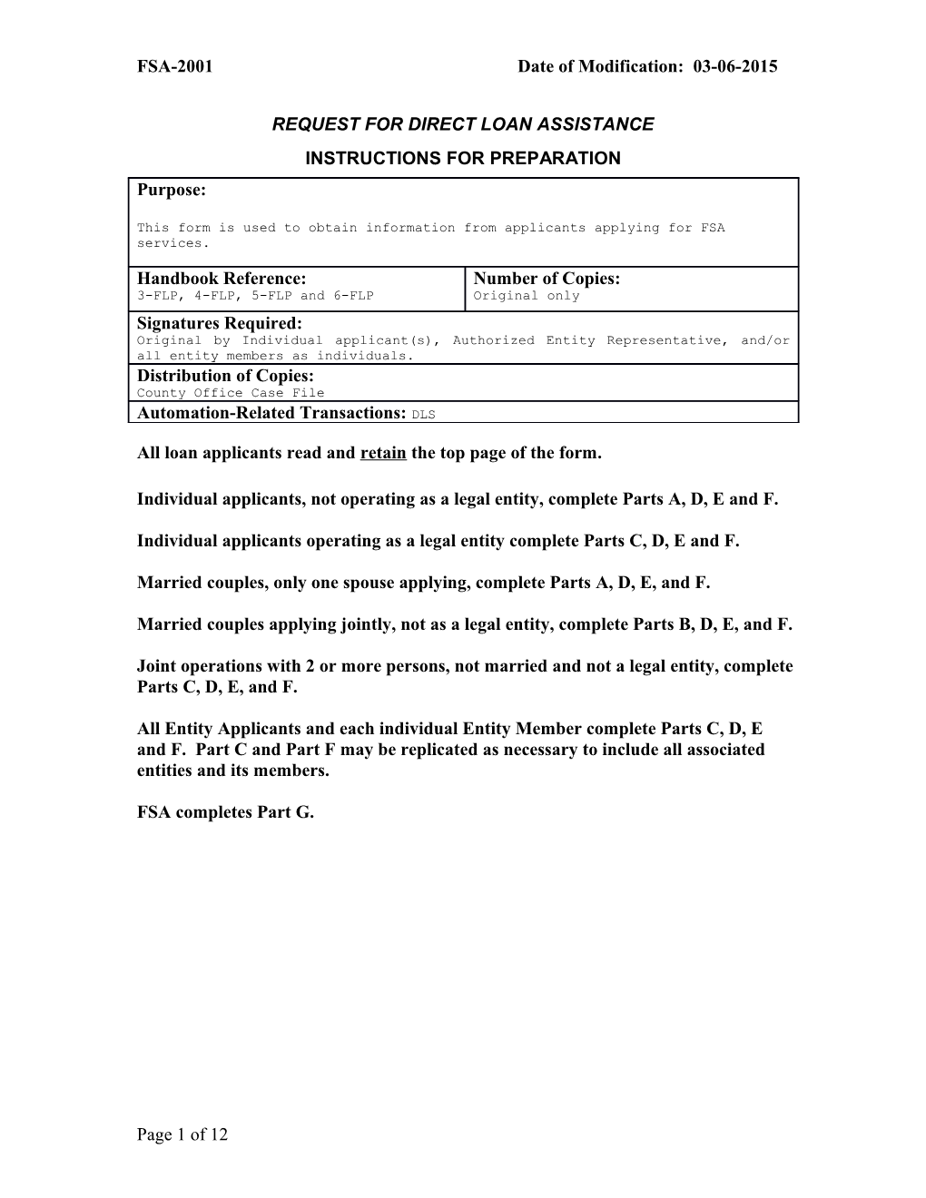 Instructions for CCC-576