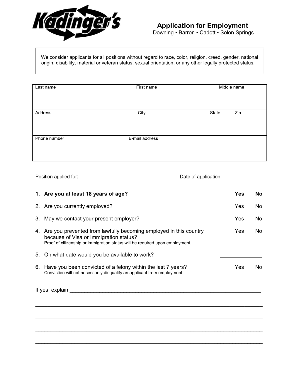Application for Employment s17
