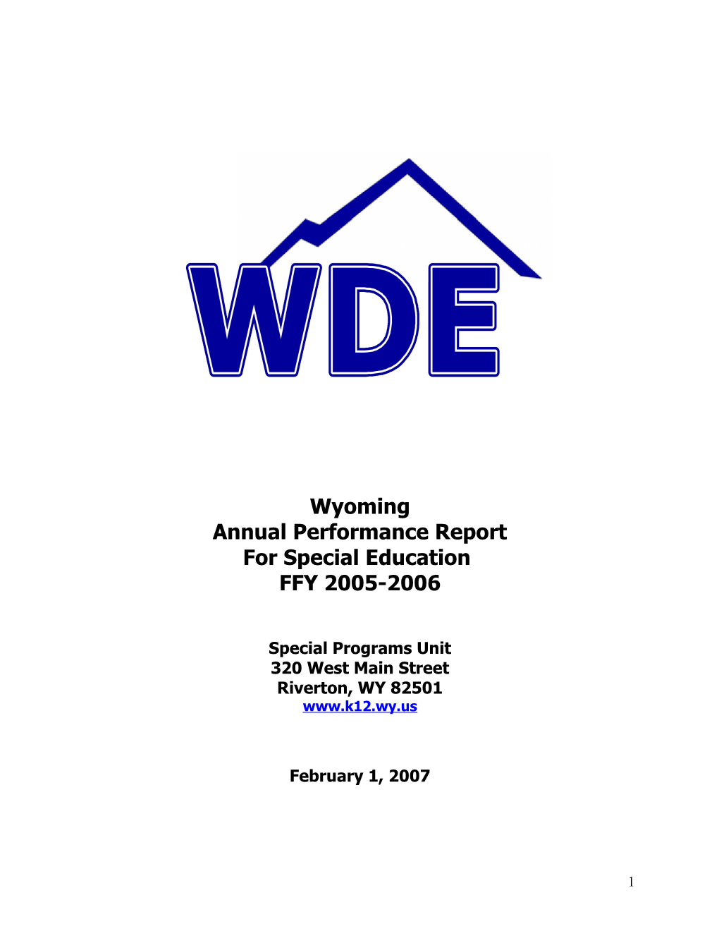 Part B State Annual Performance Report (APR) Template (MS Word)