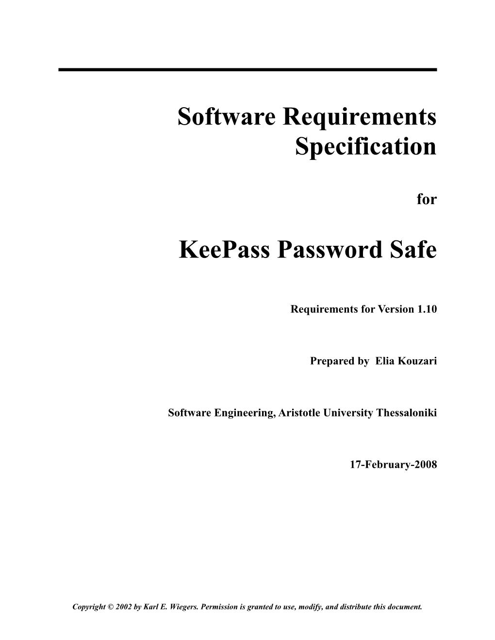 Software Requirements Specification Template s1