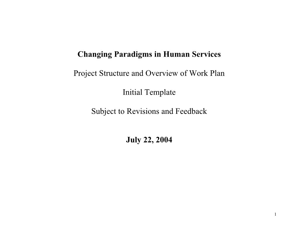 Research Framework for United Way Project