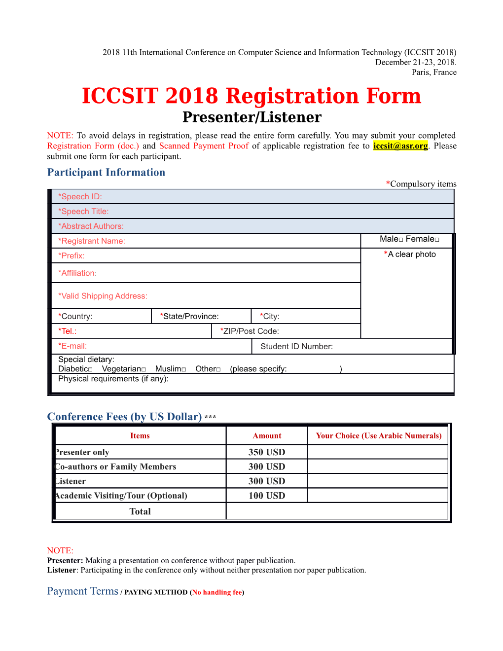 2018 11Th International Conference on Computer Science and Information Technology (ICCSIT 2018)