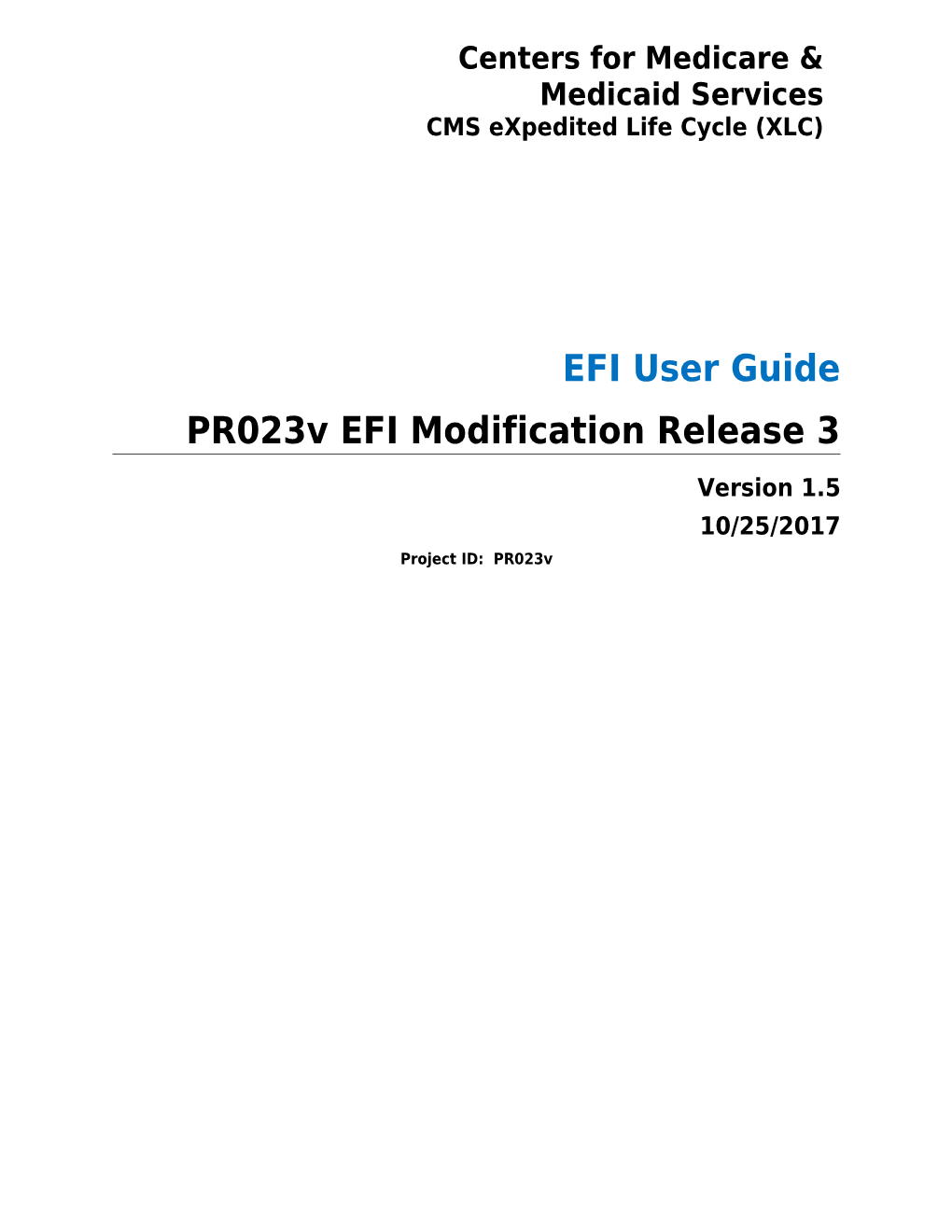 EFI User Guide V1.4 October 25, 2017