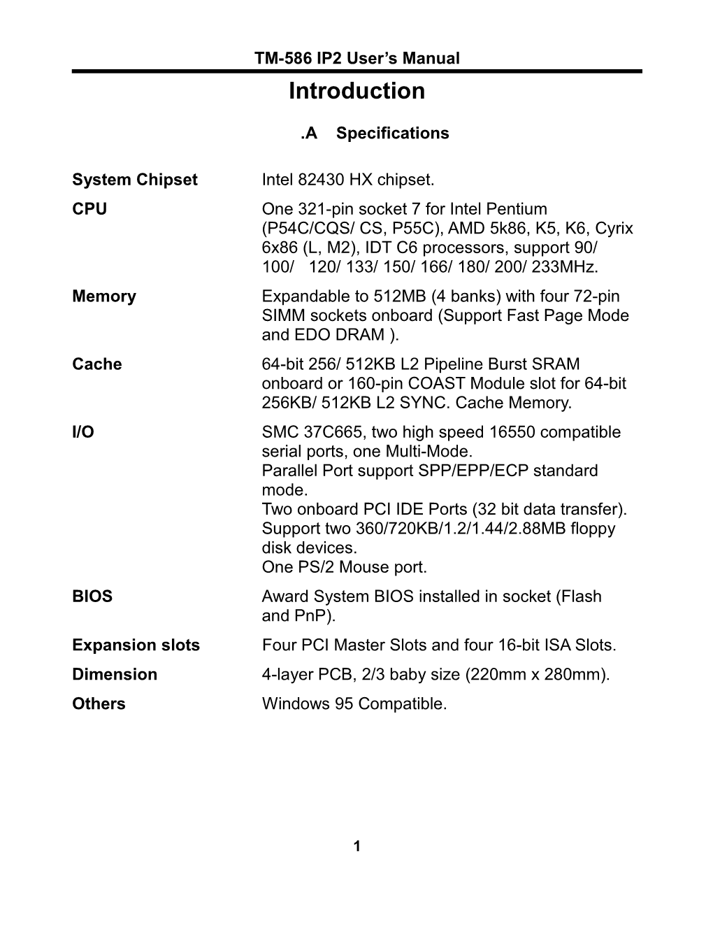 TM-586 IP2 User S Manual