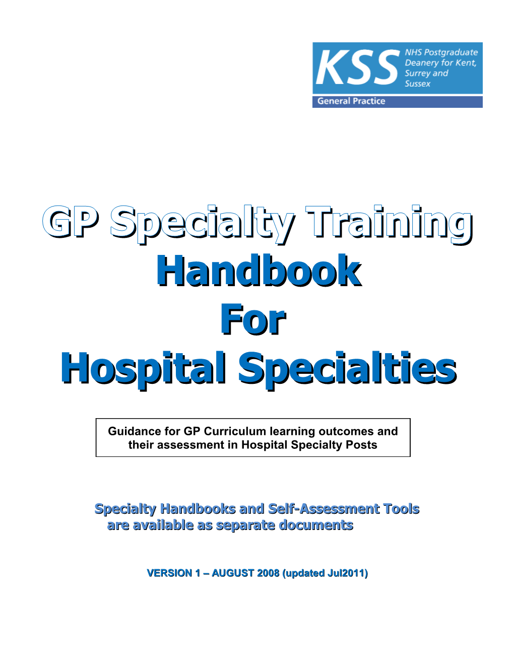 GP Specialty Training