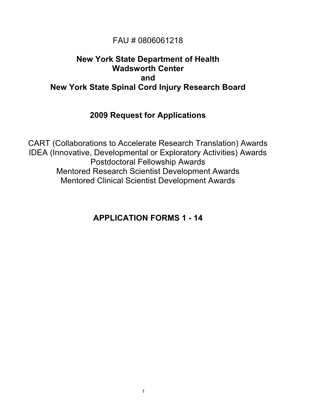 New York State Spinal Cord Injury Research Board