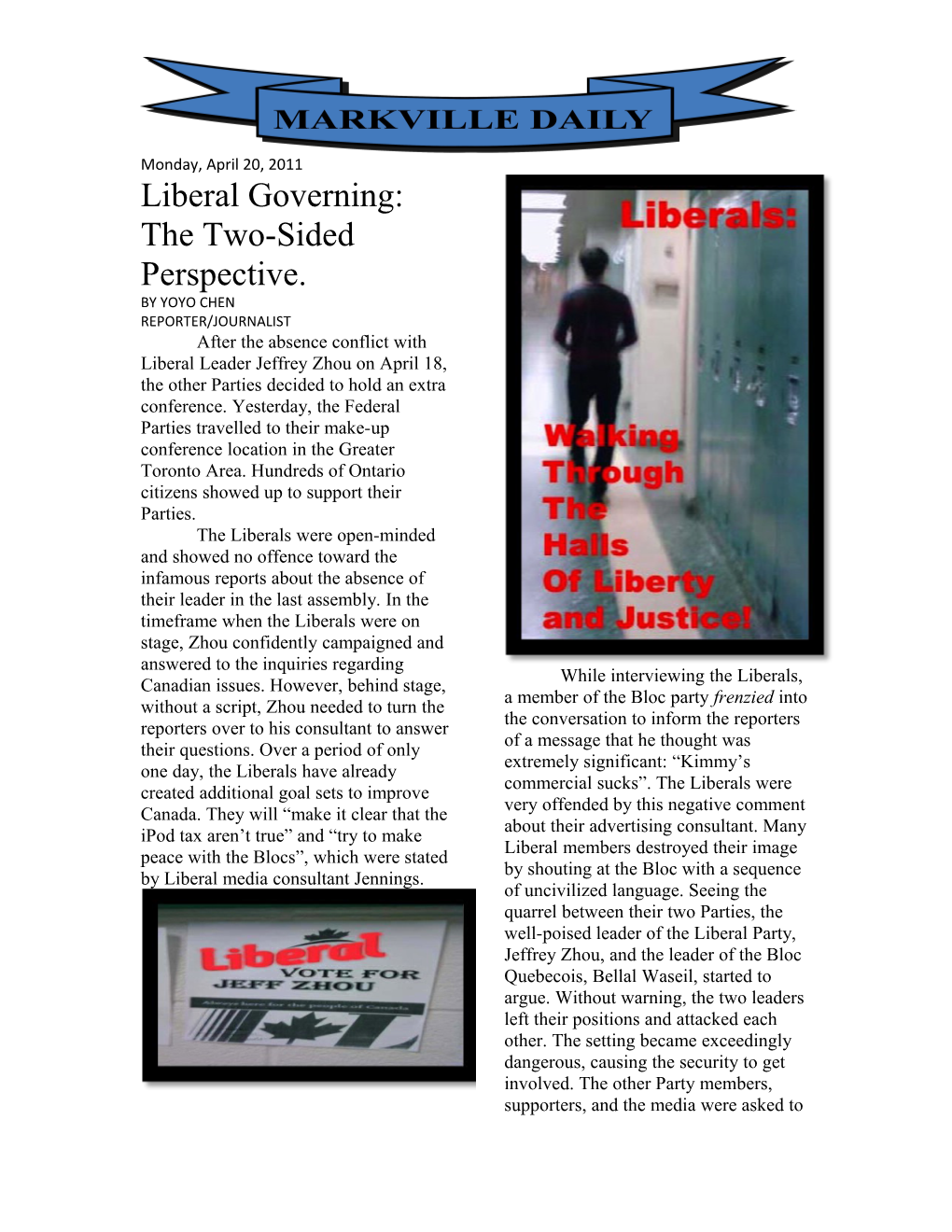 Liberal Governing: the Two-Sided Perspective