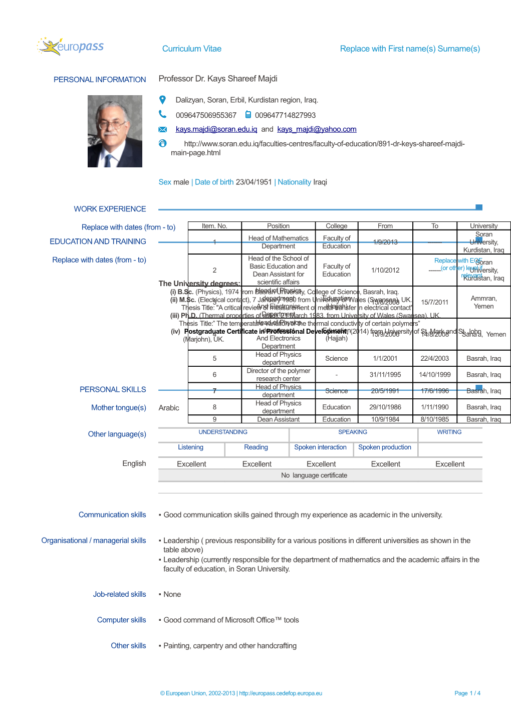 European Union, 2002-2013 Page 1 / 4