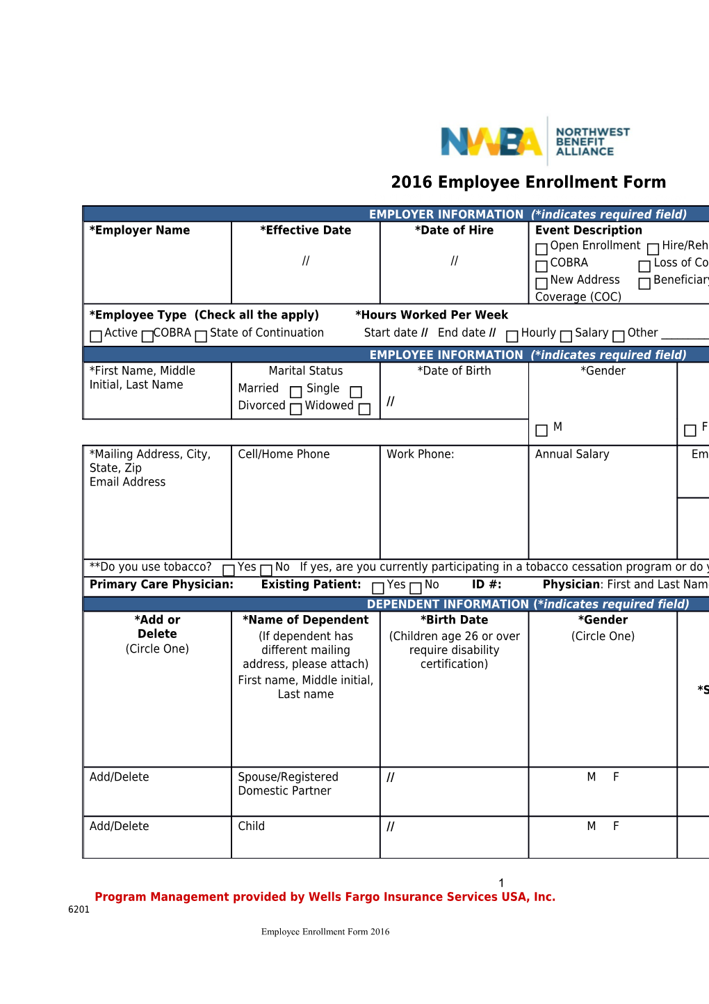 Washington Alliance for Healthcare Insurance Trust s3