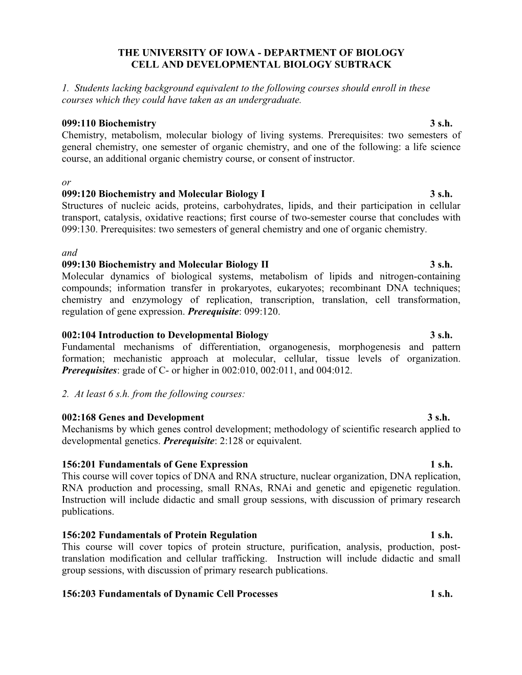 Cell and Developmental Biology Subtrack