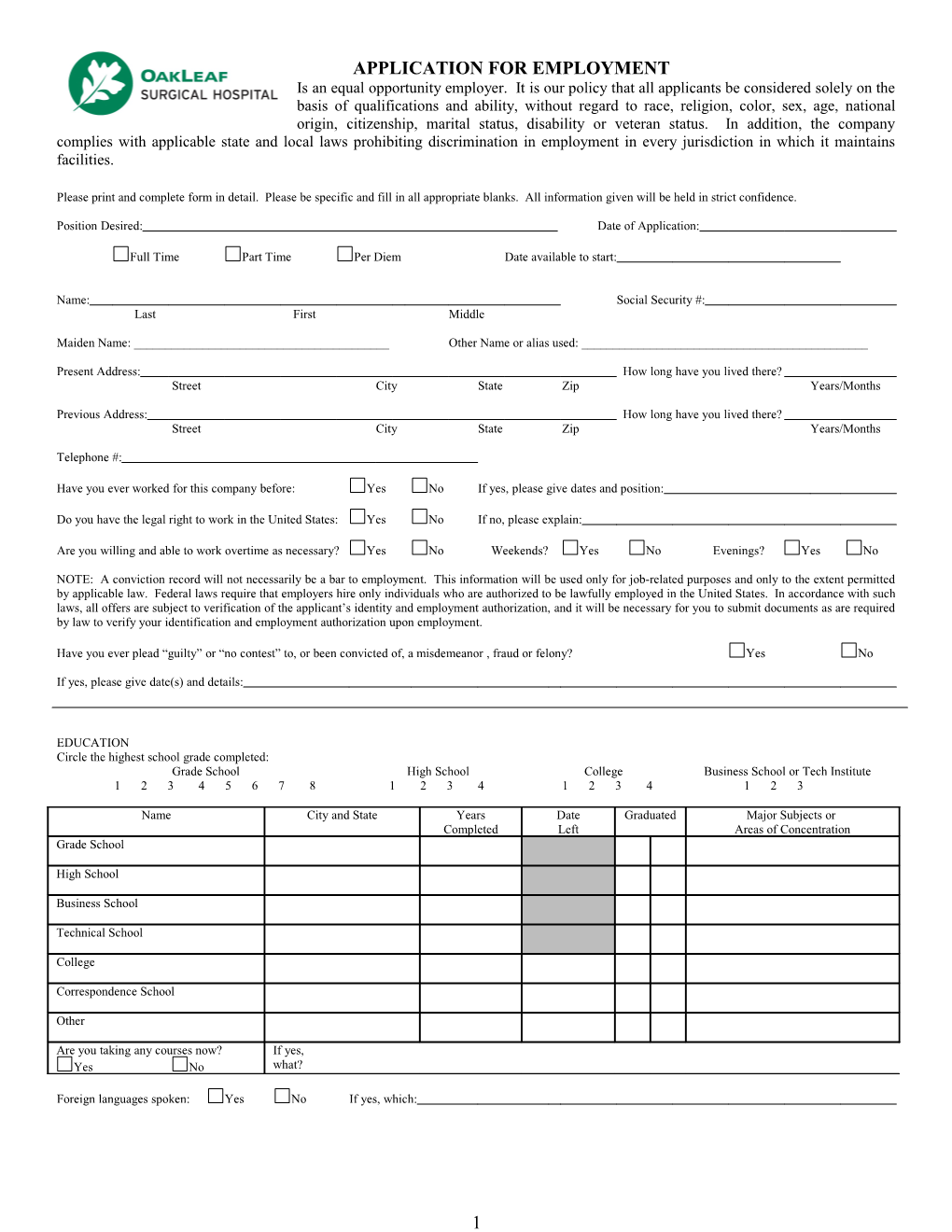 Application for Employment s16