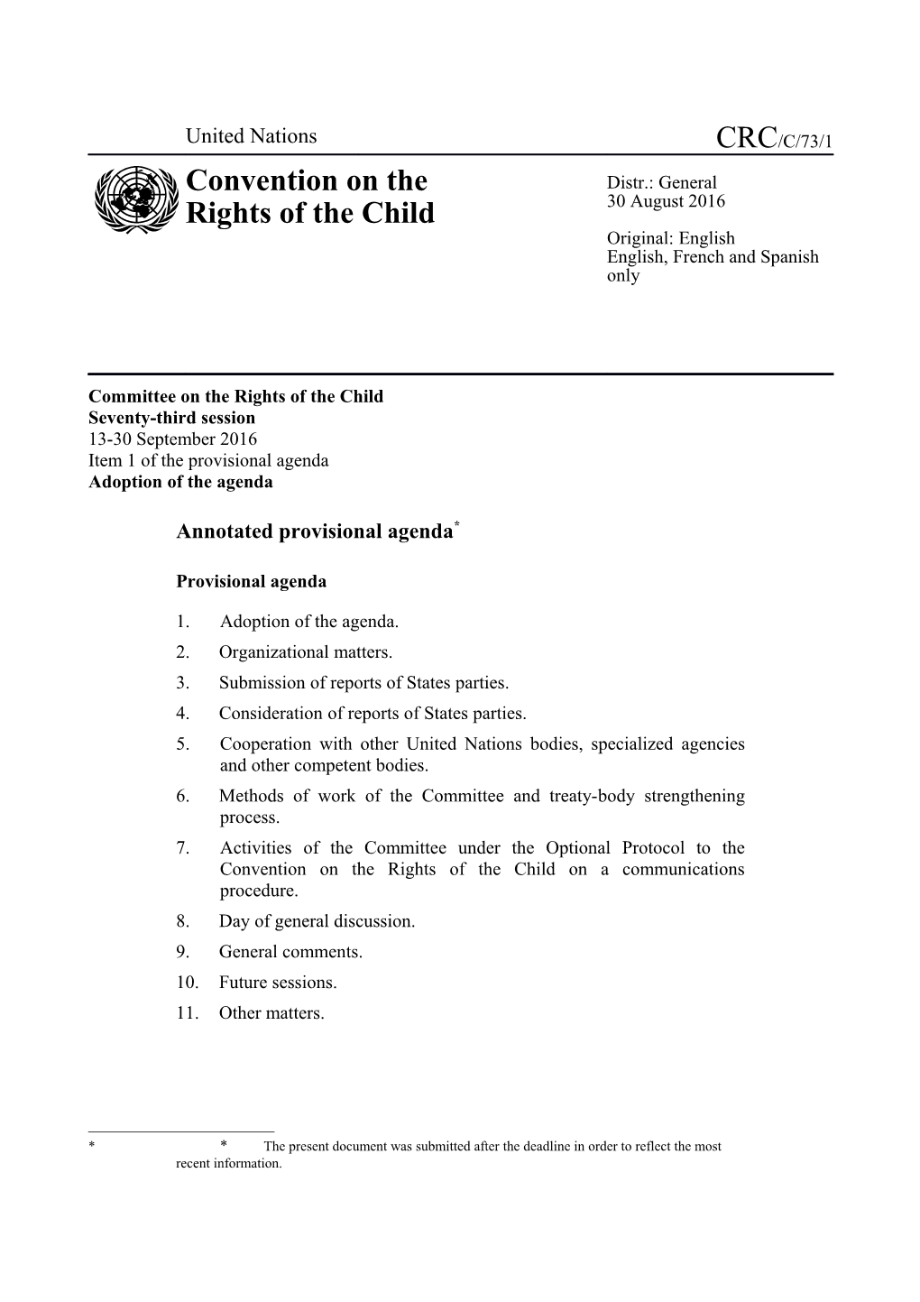 Committee on the Rights of the Child s20