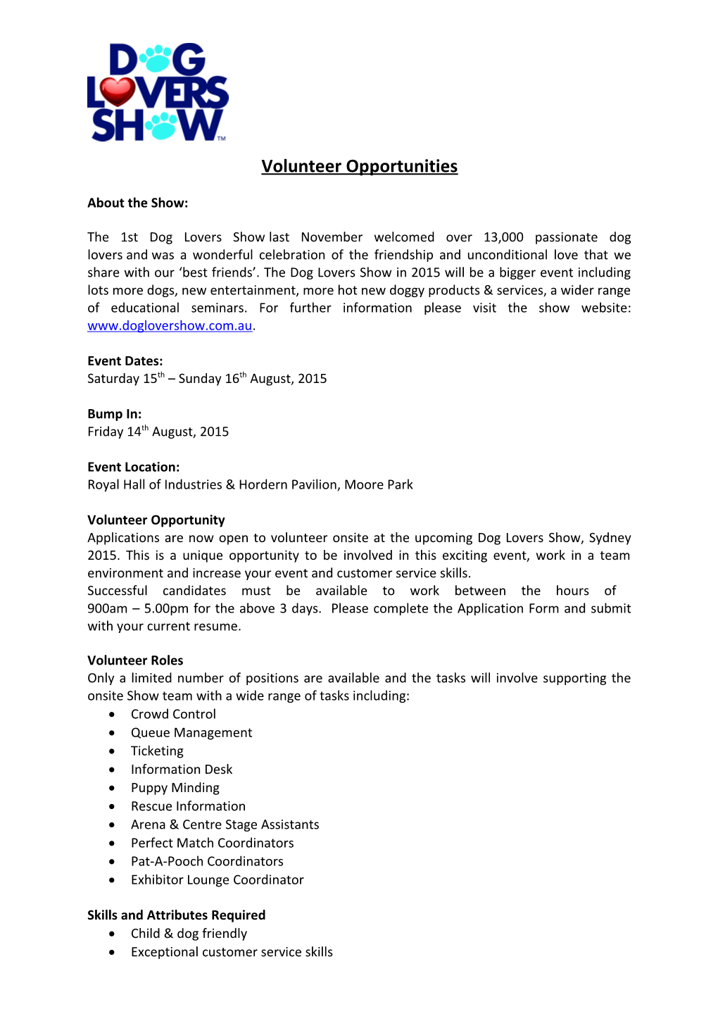 Volunteer Opportunities s1