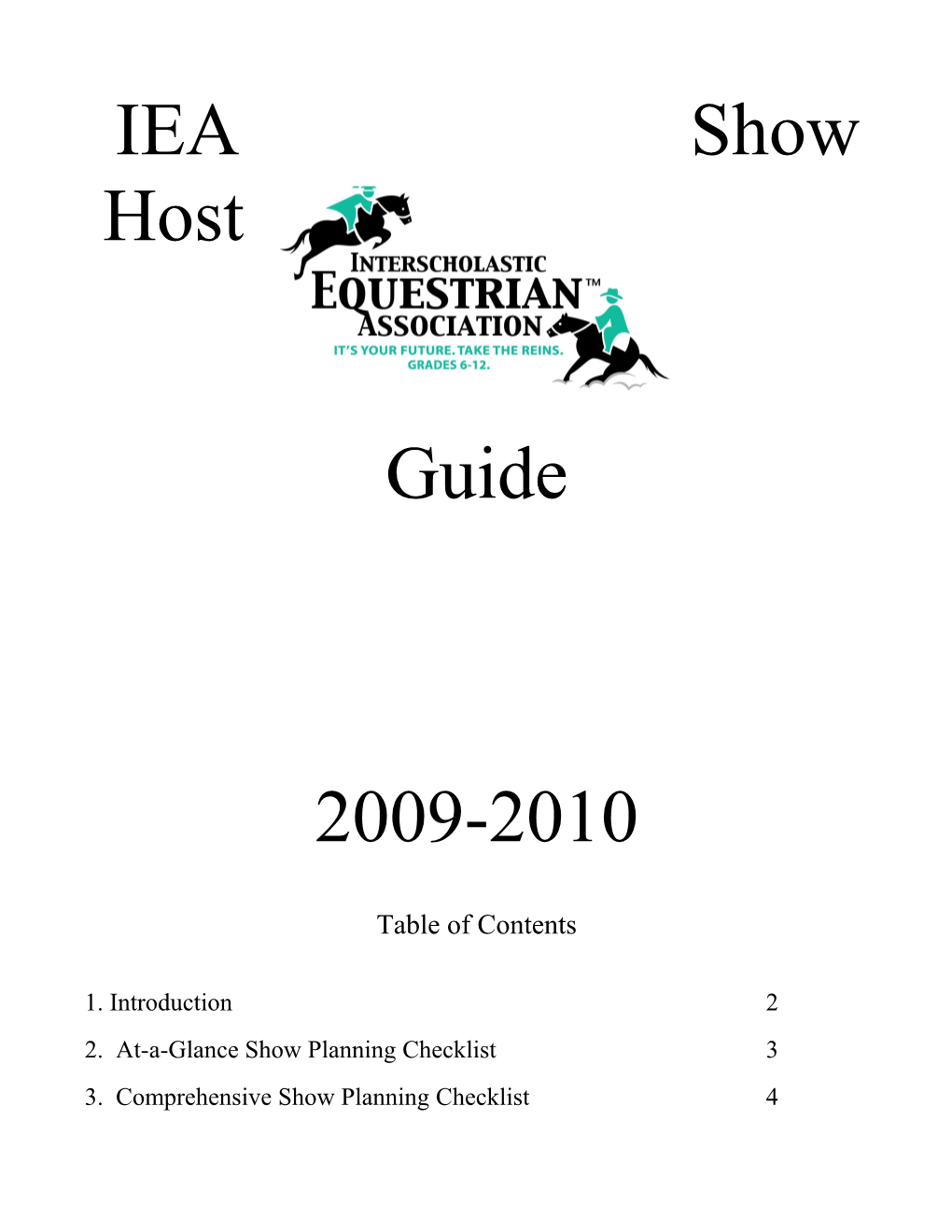 IEA Show Host Guide s1