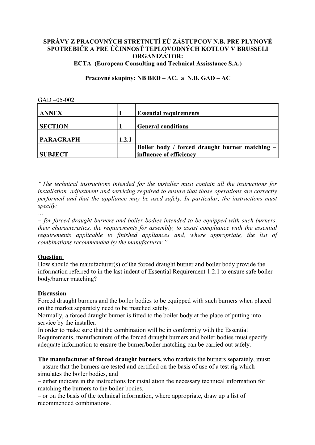 ECTA (European Consulting and Technical Assisstance S.A.)