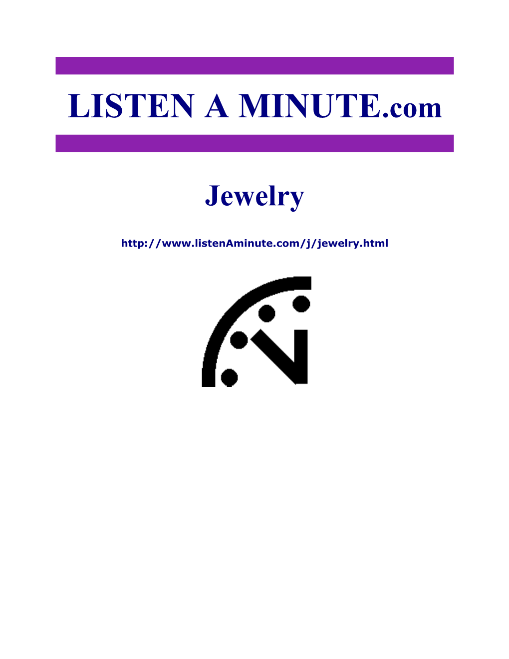 Listen a Minute.Com - ESL Listening - Jewelry