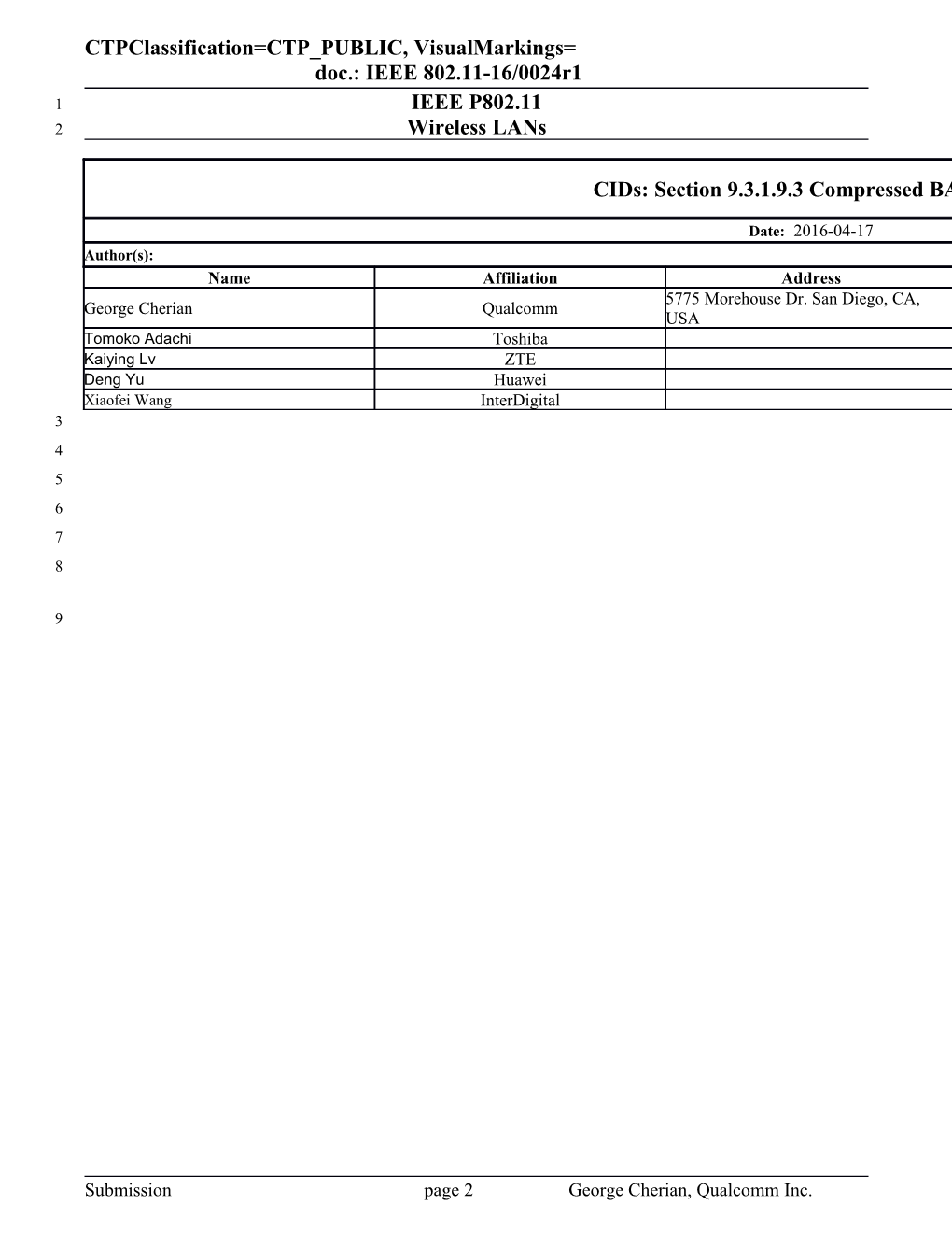 IEEE P802.11 Wireless Lans s60