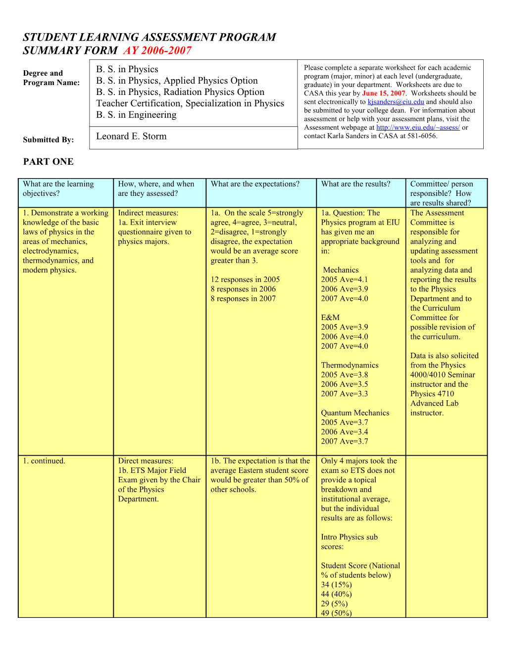 Student Learning Assessment Program s5