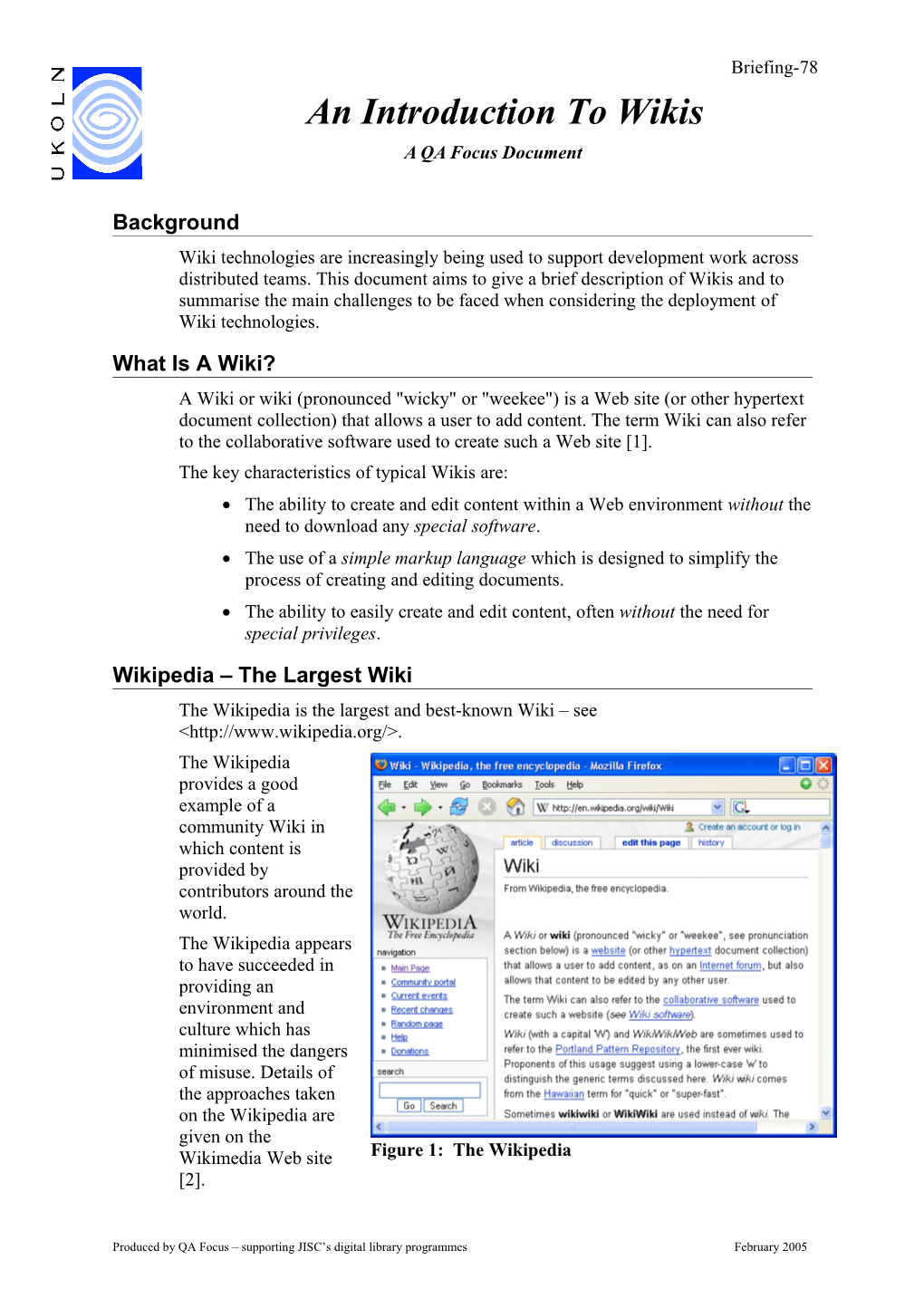 An Introduction to Wiki