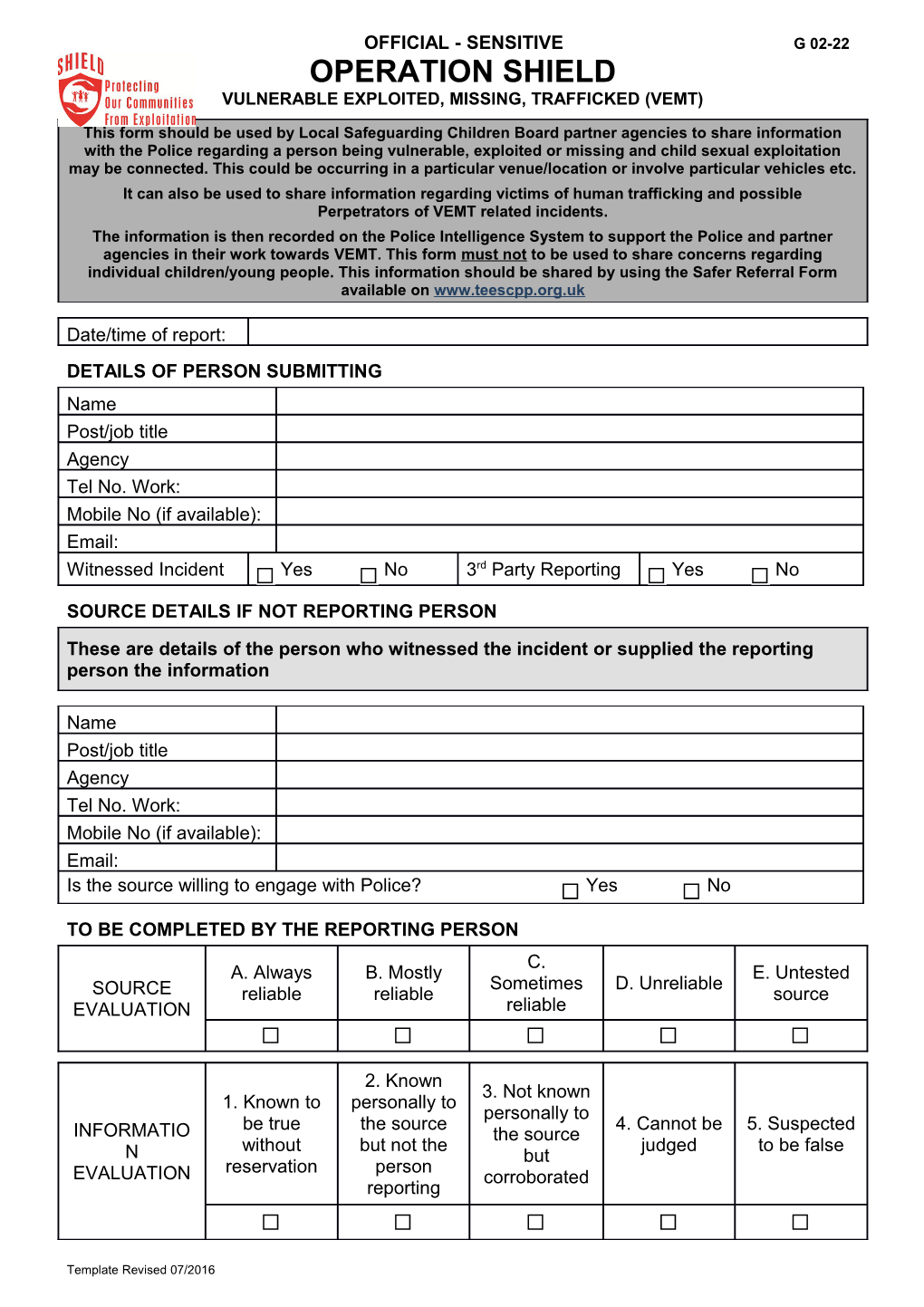 CSE Information Report