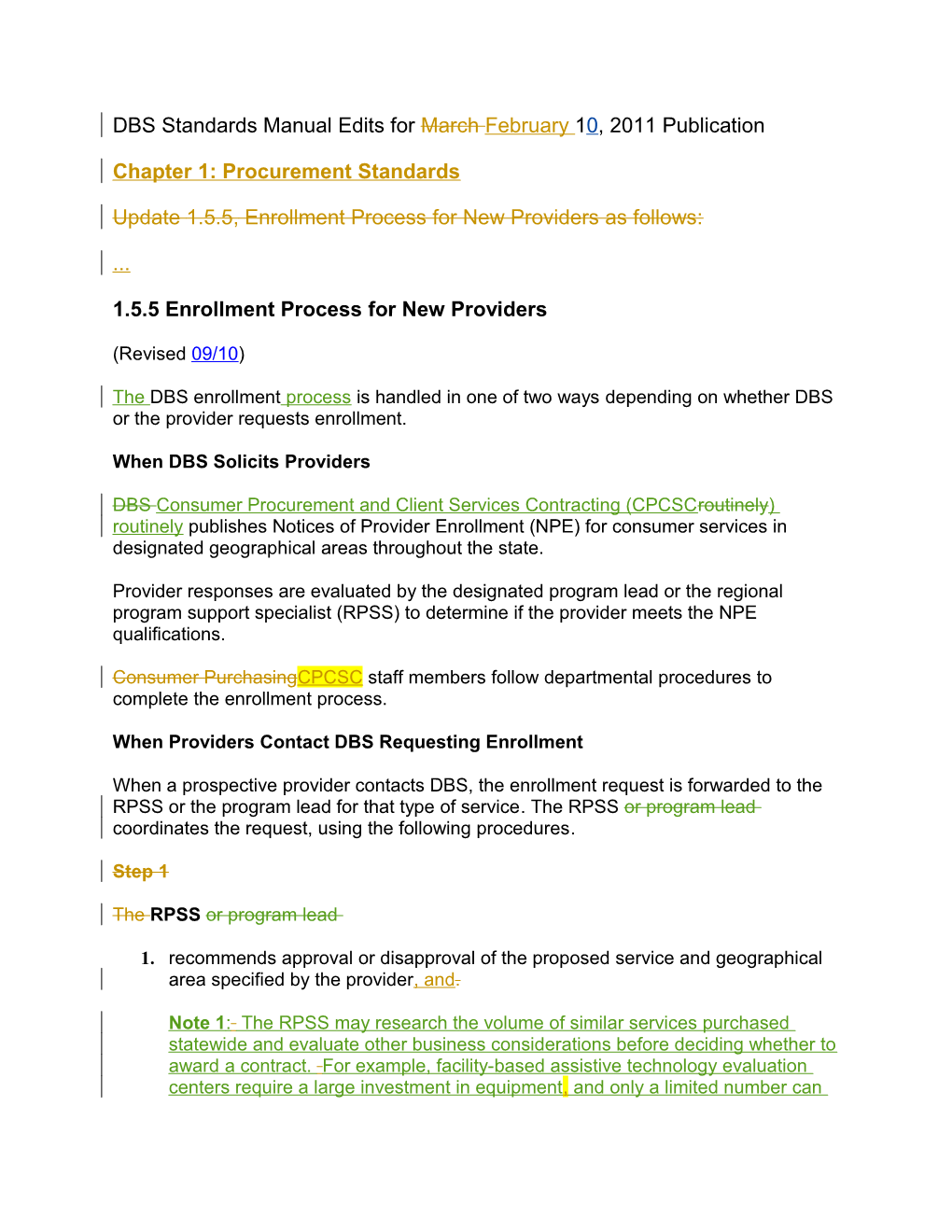 1.5.5 Enrollment Process for New Providers